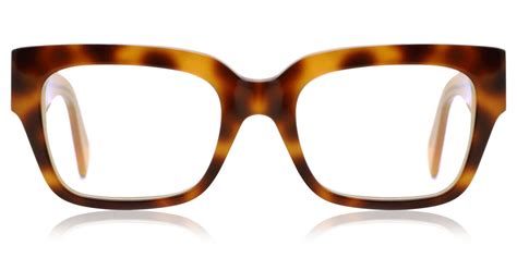 celine 41352|Celine CL41352 Bicolor Squared J1M Eyeglasses in Havana .